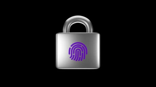 Fingerprint Protection 3D Animation | Alpha Channel