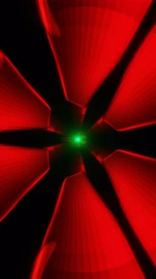 Vertikales Video einer pulsierenden Leinwand aus lebendigem Neon vor einem hypnotischen und farbenfrohen Hintergrund