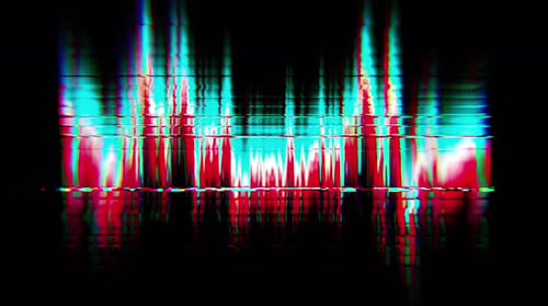 Une série d'animations glitch art aux couleurs et motifs vifs.