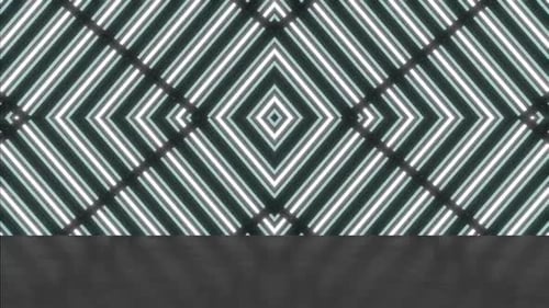 Dynamic glowing lights create a modern geometric stage backdrop