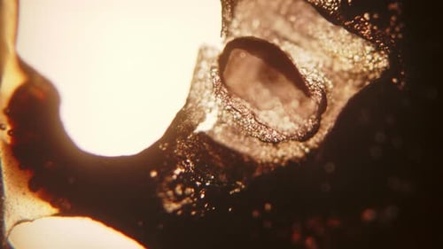 Abstract Brown Liquid Viscous Texture with Light