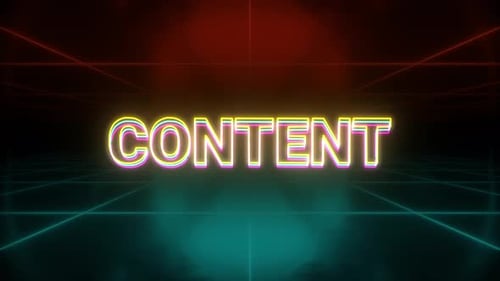 Dynamic Neon Text Reveal with Cyberpunk Grid Animation