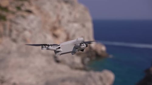 Flying Drone near the Sea 12