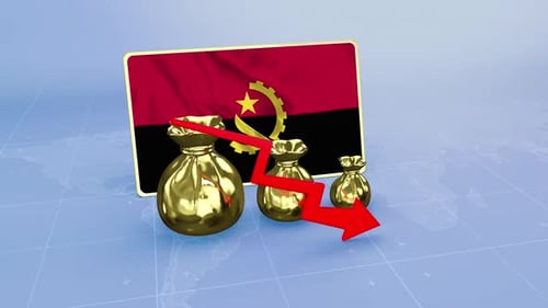 Angola Reserves Decline Economic Crisis Data Graph Infographic