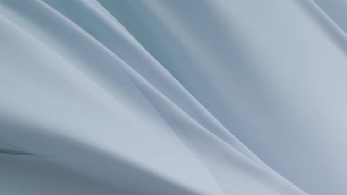 Smooth Flowing Abstract White Waves Loopable Background Animation