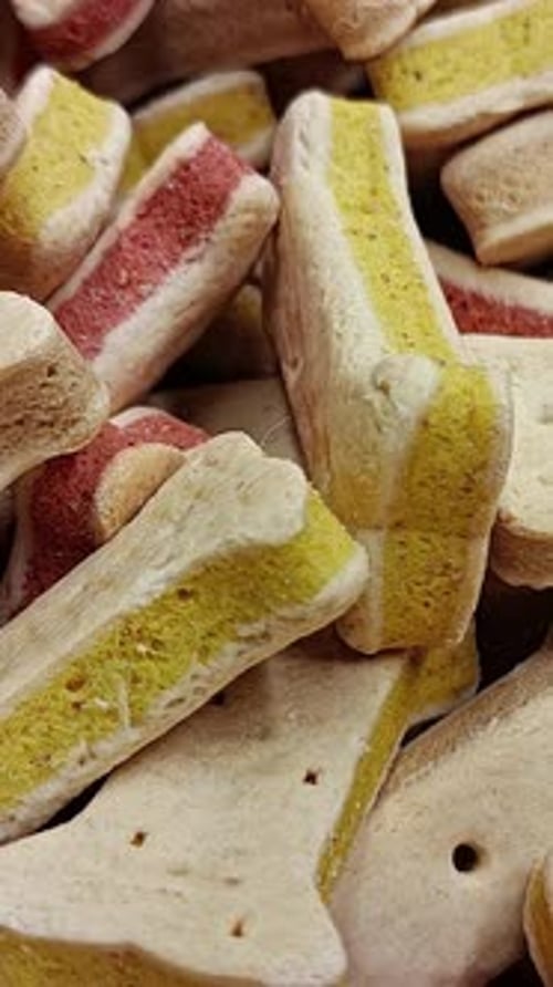 Vertical Video of Dog Biscuits