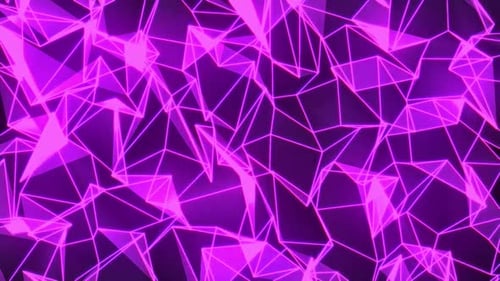 Retro Grid Plexus Animation