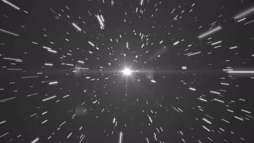 Étoiles épiques de l'hyperespace sur fond blanc