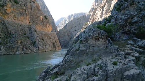 Blick auf Fluss, Canyon