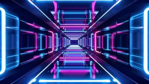 Modern Sci-Fi Neon Loop