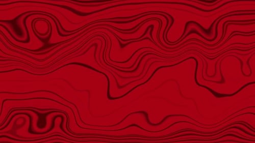 Fluid Red Wavy Lines Abstract Motion Background