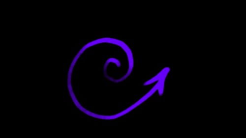 Hypnotic Arrow Brush Loop Background