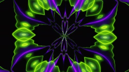 Fond d'animation abstrait Purple Energy Waves Dj Loop