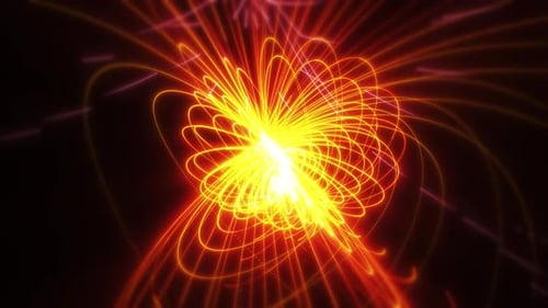 Abstract Glowing Energy Burst Light Trails