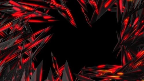 Animation of sparkling needles for the background
