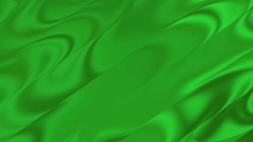 Abstract bright green gradient background with liquid style waves