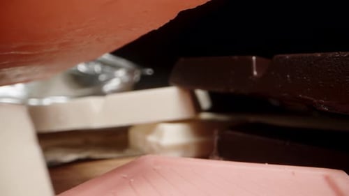 Assortment of Sweet Chocolate Bars Close Up