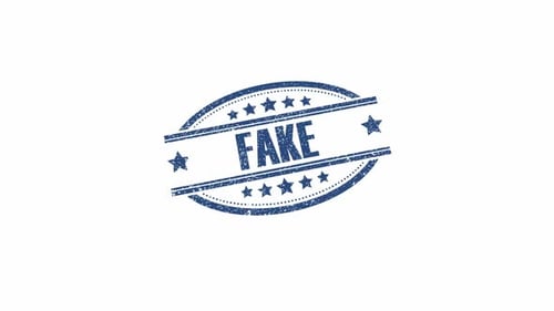 Animated Fake Text Rubber Stamp Reveal