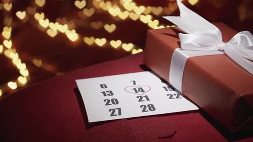 Valentine's Gift and Calendar Date