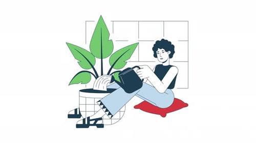 Watering Plant Animation