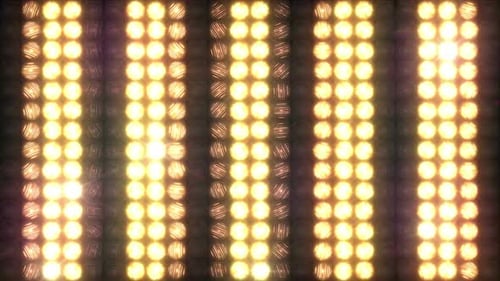 Wall of Light with Running Horizontal Stripes Loop