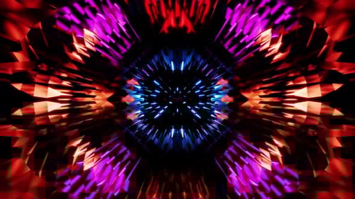 Pink Blue With Red Disco Kaleidoscope Equalizer Vj Seamless Loop For Music Party Background