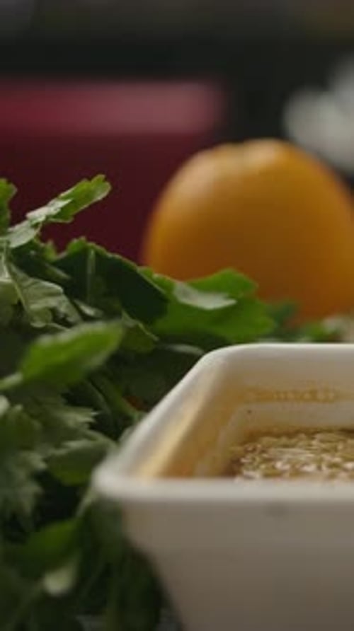 Delicious Noodles and Fresh Vegetables Still Life