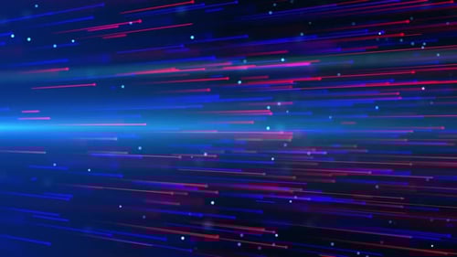 Dynamic Digital Stream Background with Abstract Particles