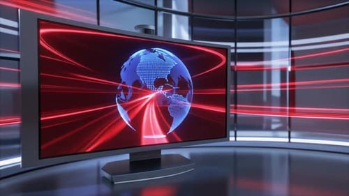 Breaking News Background 3d news background