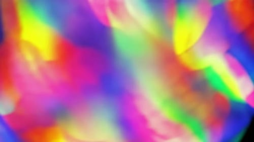 Vibrant Prismatic Light Refraction Bokeh Loop