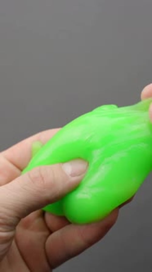 Bright Green Slime in Hand