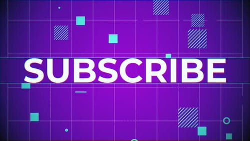 Animierter Youtube-Abonnentext