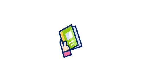 Animiertes Symbol für Buchempfehlung