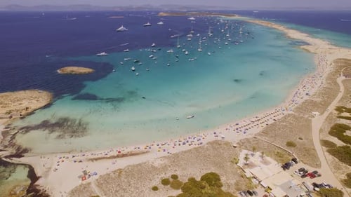 Aerial view of the beaches