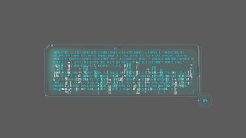 Ventana de decodificación de texto mediana con efecto de distorsión de color