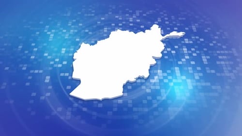 Modern Digital Afghanistan Map Outline Reveal