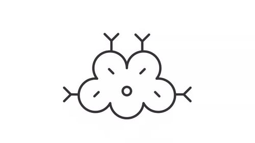 Animated Minimalist Science Cell Icon