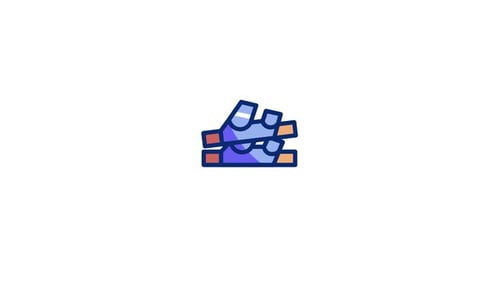 Modern Animated Sandals Icon Reveal