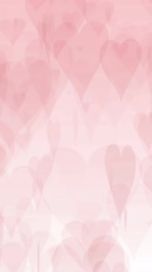 Vertical Video Looping Hearts Background