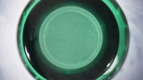 Smoked Opened Drink Bottle Top View