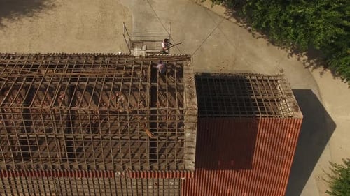 Building with no roof Top View