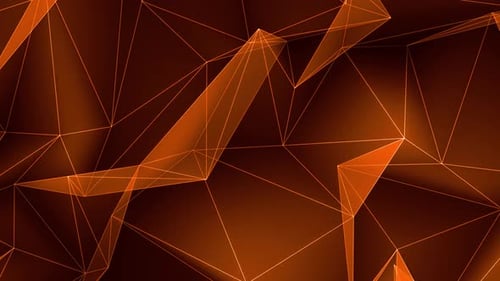 Dynamic Abstract Polygonal Network Grid Motion Background