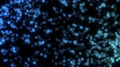 Dynamic Flowing Blue and Cyan Particle Field Background Loop
