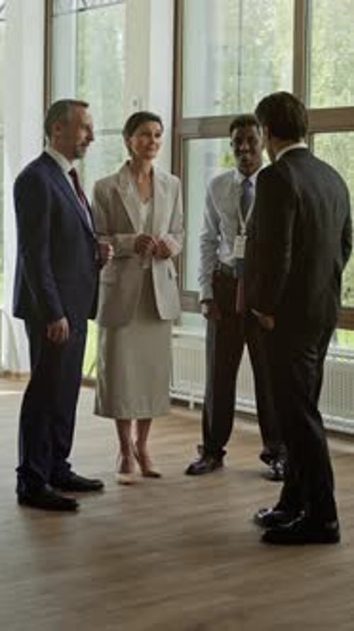 Business Team Having a Meeting in Modern Office