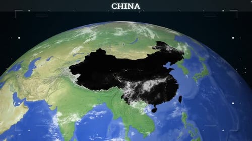 China-Karte von der Erde