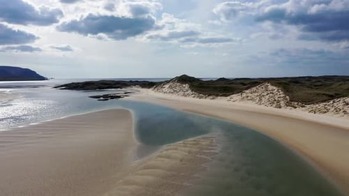 Amazing Dunes at Sheskinmore Bay Between Ardara and Portnoo in Donegal Ireland