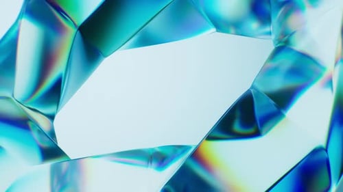 Abstract transparent glass gem background