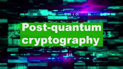 Post Quantum Cryptography Tech Words Hi Tech Backgrounds 05