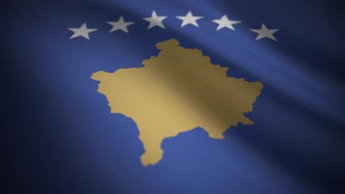 Kosovo Flag Cloth Simulation – Motion Graphics