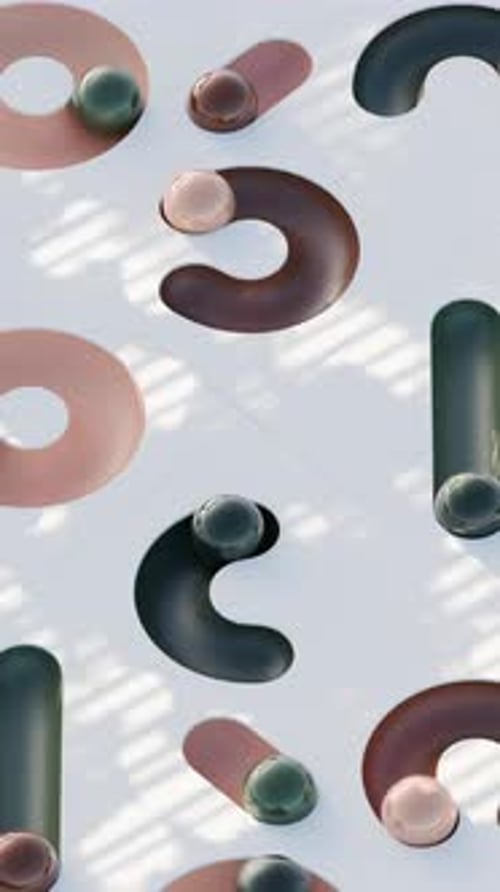 Geometric Path Colorful Balls 3d Loop